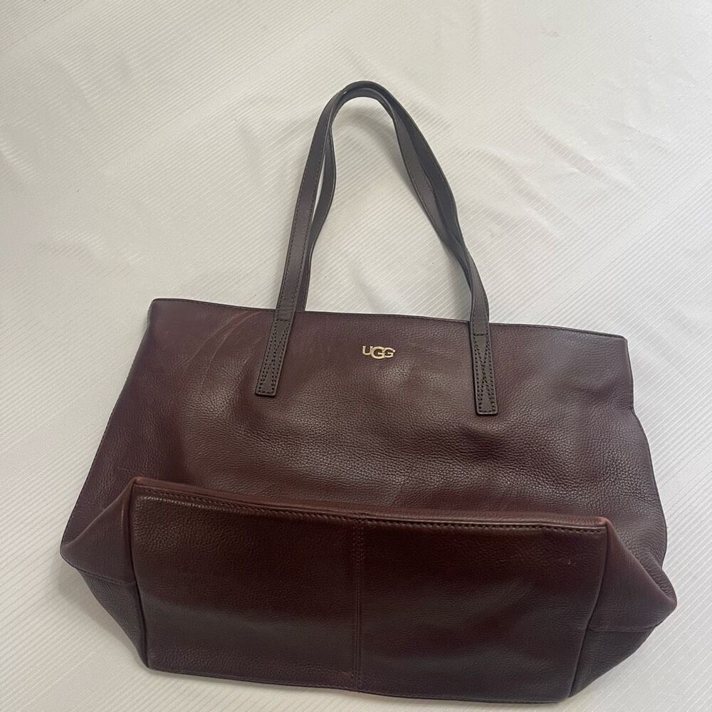 Ugg Sera Brown Tote With Wool Pouch